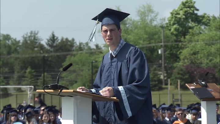 Speaker at a podium